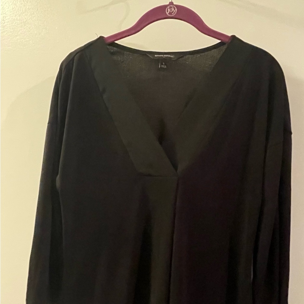 Banana Republic Black V-Neck Blouse